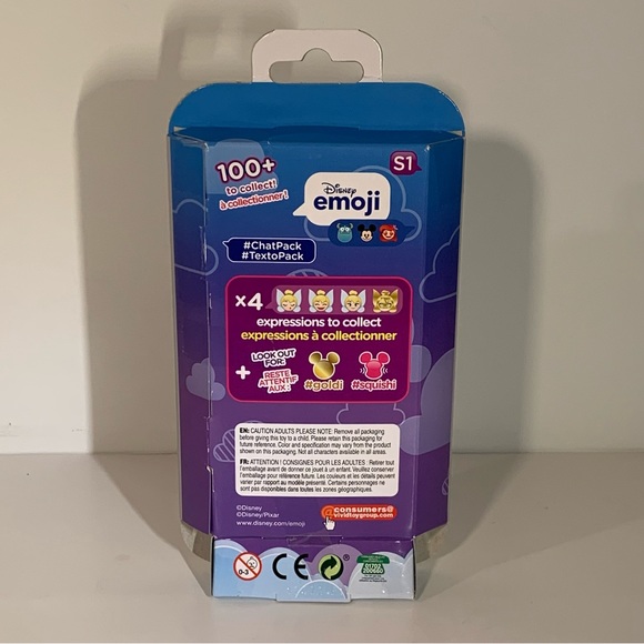 🏰 4/$25 DISNEY EMOJI CHAT PACK SERIES 1 PACK OF 5 FIGURES 🏰 - Picture 2 of 7